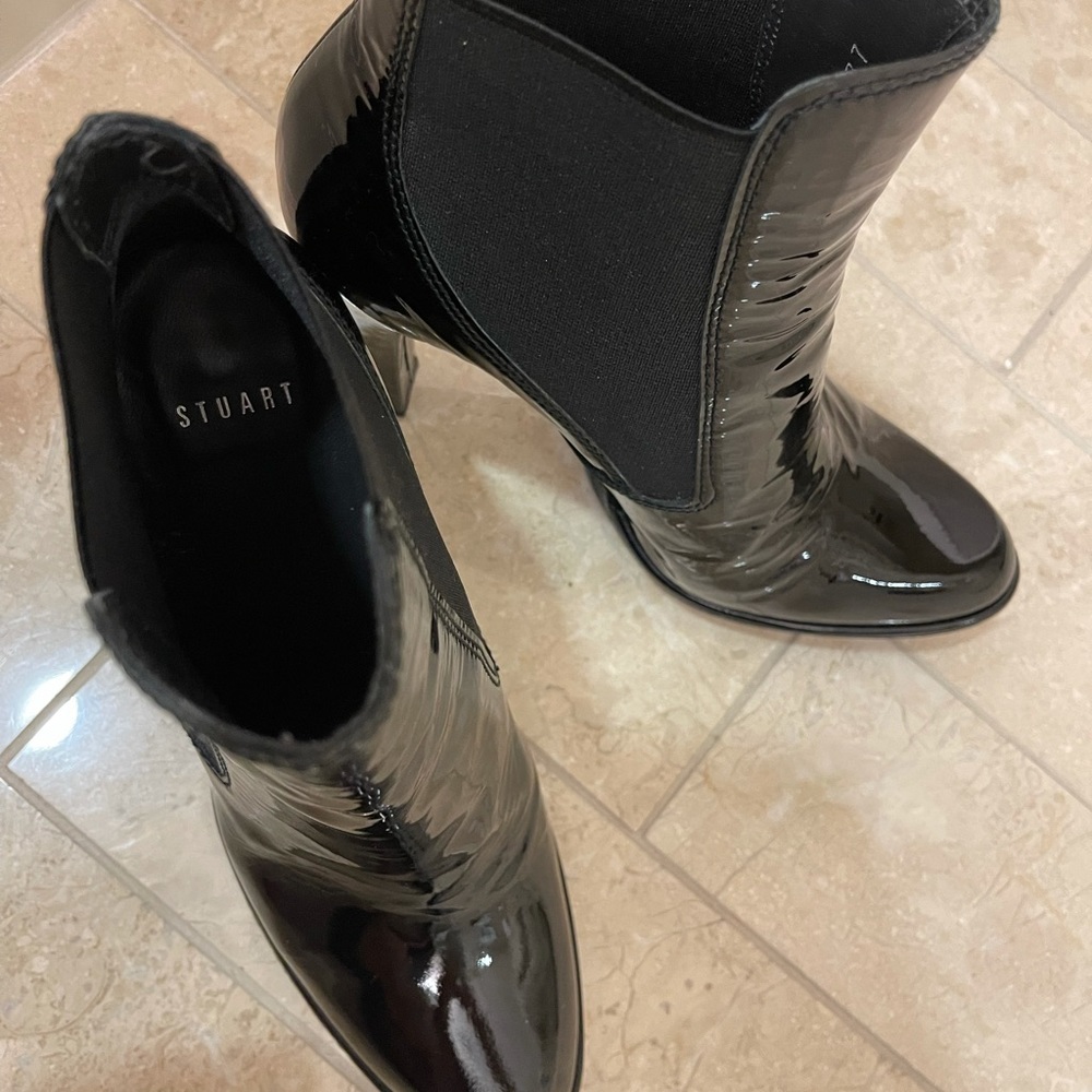 Stuart weitzman patent leather booties/ heels - Picture 4 of 13